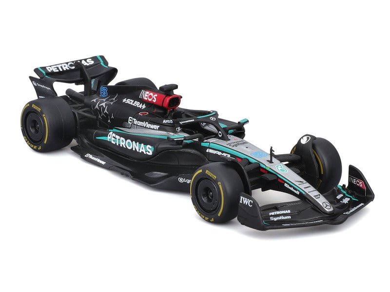 Mercedes modellautó, bburago, George Russell, 63, 1:43, F1W15 - FansBRANDS®