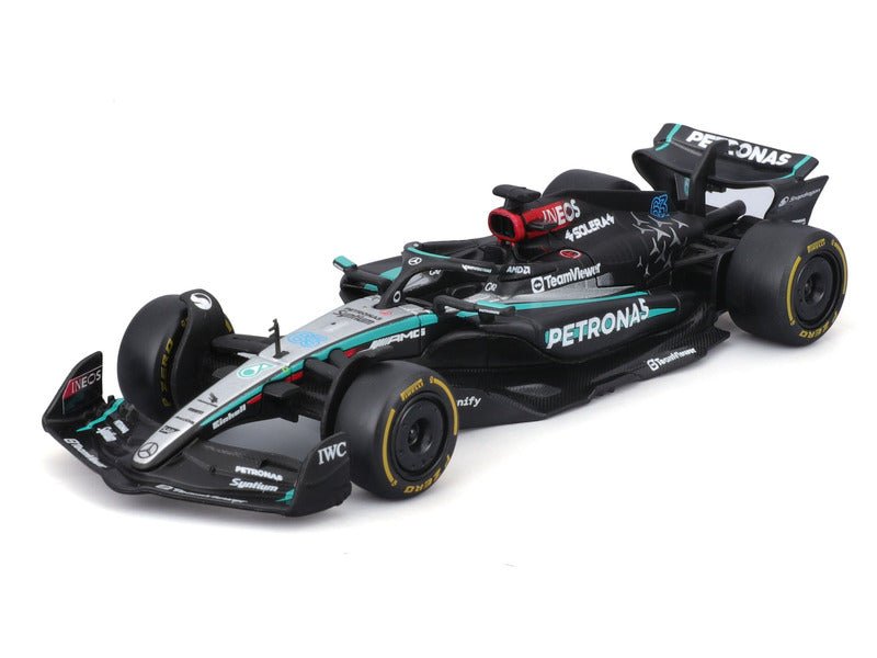 Mercedes modellautó, bburago, George Russell, 63, 1:43, F1W15 - FansBRANDS®