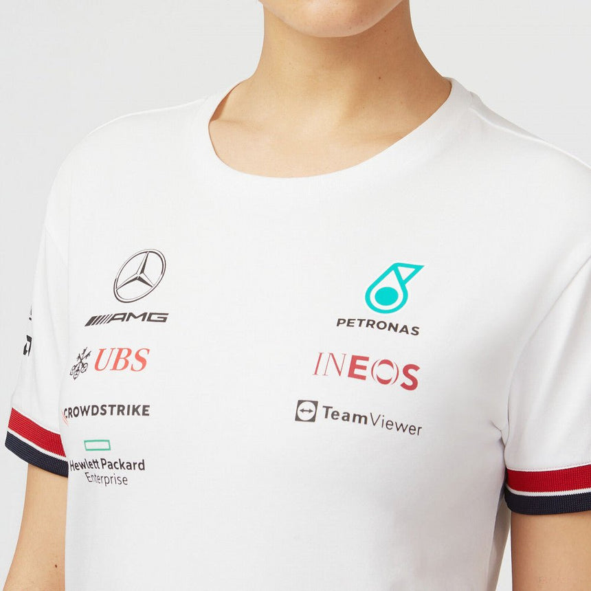 Mercedes Női Csapat Póló, Fehér, 2022 - FansBRANDS®