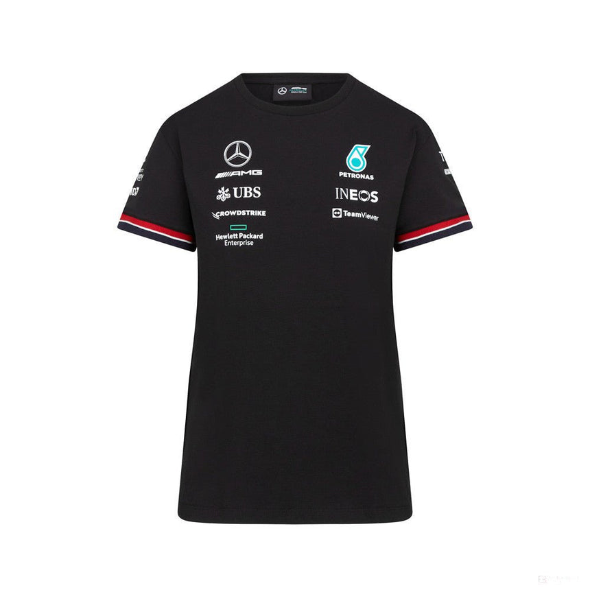 Mercedes Női Csapat Póló, Fekete, 2022 - FansBRANDS®