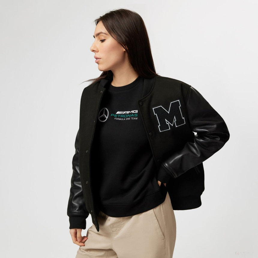Mercedes varsity kabát, fekete - FansBRANDS®