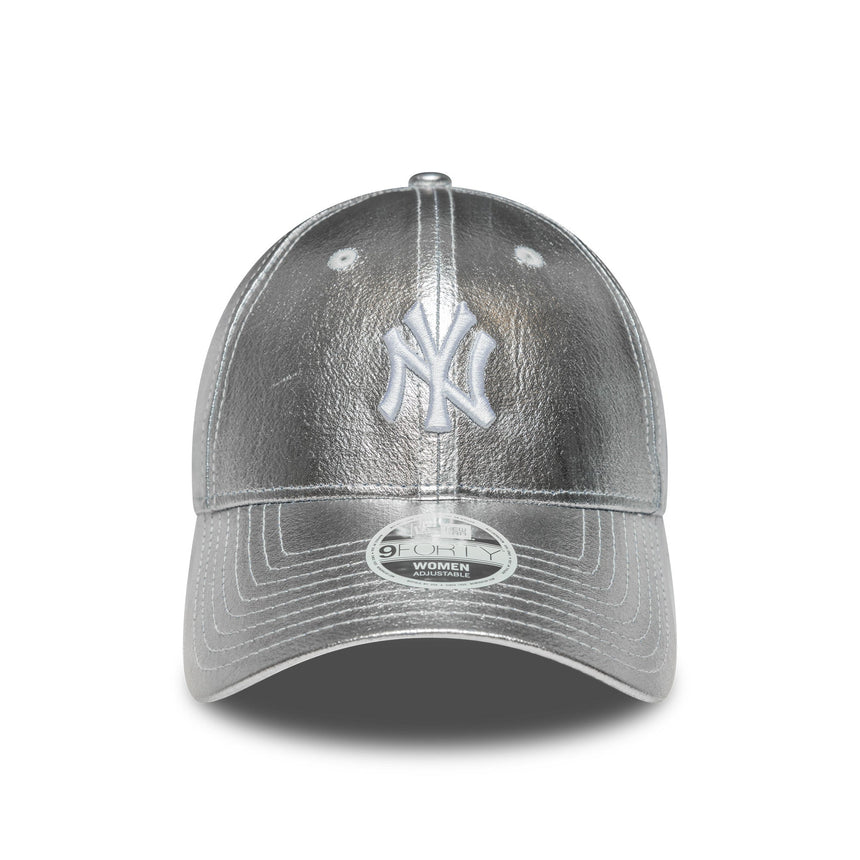 New York Yankees sapka, fémes, New Era, 9FORTY, női, ezüst - FansBRANDS® - HU