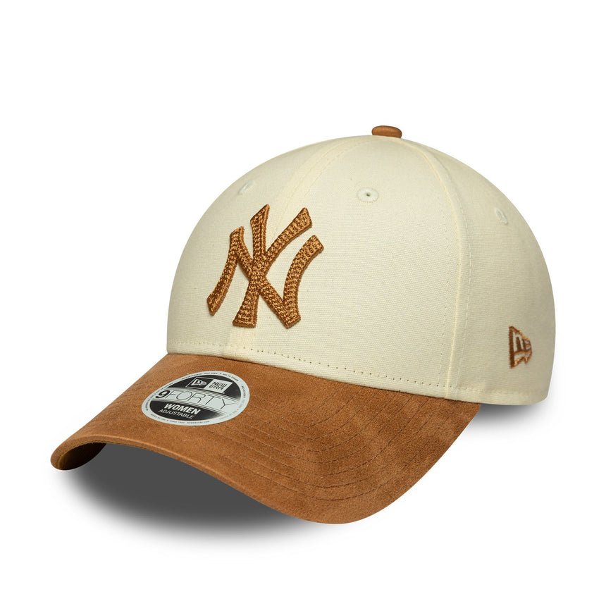 New York Yankees sapka, női, mű velúr, 9FORTY, bézs - FansBRANDS® - HU