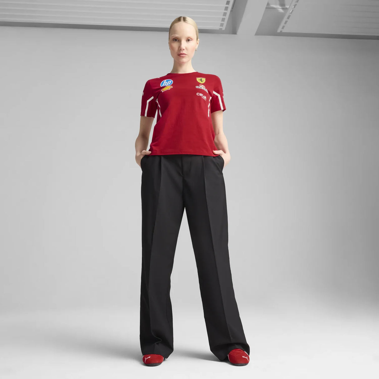 Scuderia Ferrari Team Women's Crew Neck T-Shirt 🔥