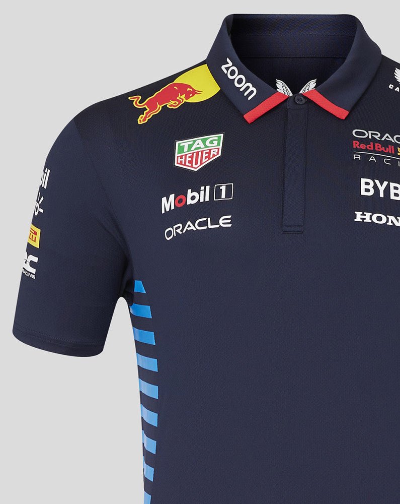 Red Bull galléros póló, Castore, csapat, kék, 2024 - FansBRANDS®