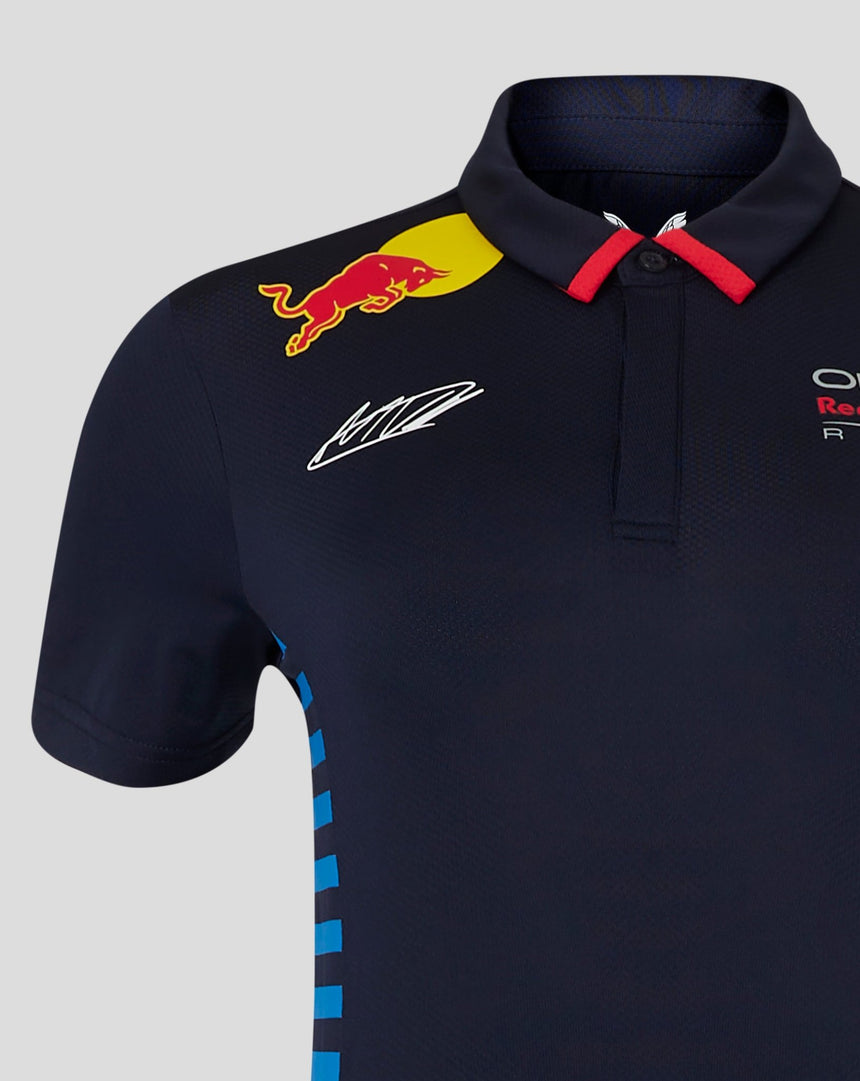 Red Bull galléros póló, Castore, Max Verstappen, női, kék, 2024 - FansBRANDS® - HU
