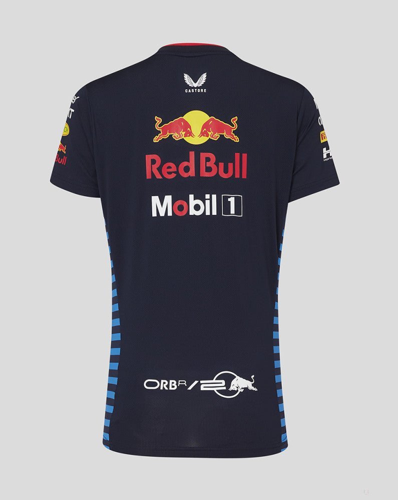 Red Bull környakú póló, Castore, csapat, női, kék, 2024 - FansBRANDS® - HU