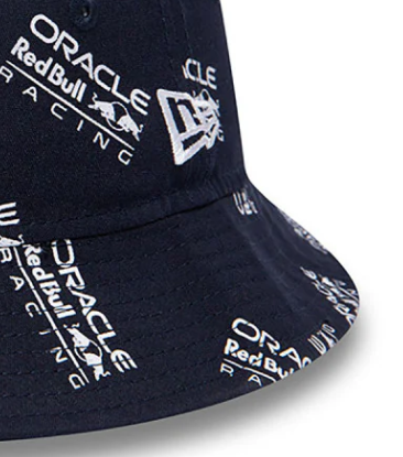 Red Bull Racing bucket hat, New Era, AOP, blue