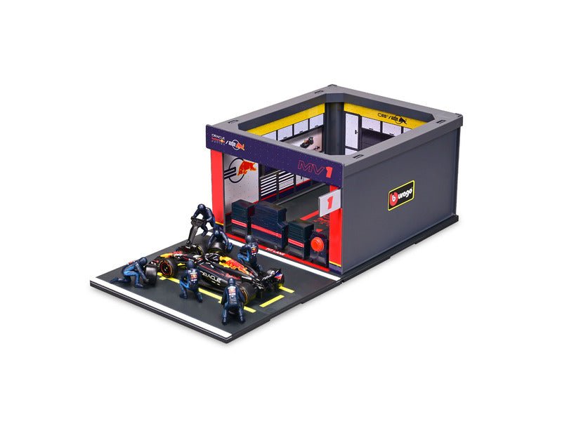 Red Bull Racing modellkészlet, pit passz, BBurago, 1:43, Max Verstappen, 1, RB19 - FansBRANDS® - HU