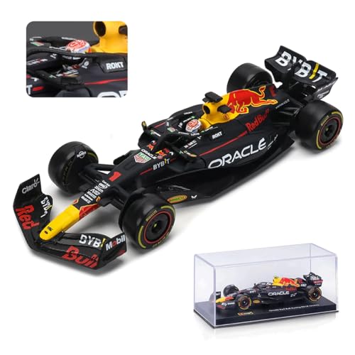 Red Bull Racing RB19 model autó, bburago, 1:43, Max Verstappen 1, Acrylic box, 2023 - FansBRANDS® - HU