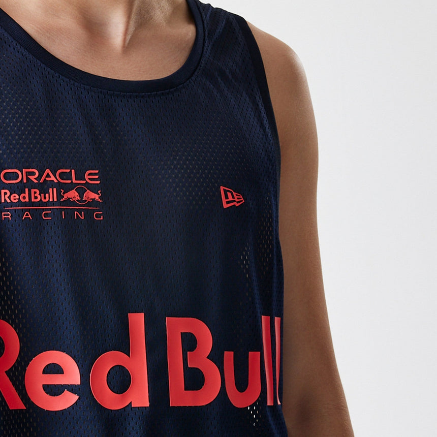 Red Bull Racing ujjatlan póló, New Era, kosárlabda hálóanyag, sötétkék - FansBRANDS® - HU
