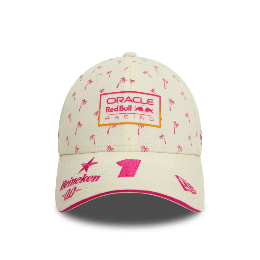 Red Bull téli sapka, New Era, 9FORTY, Max Verstappen, Miami SE, fehér - FansBRANDS® - HU