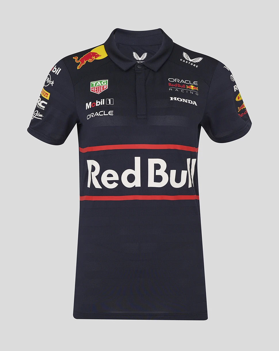 Red Bull Racing Team T-Shirt mit Kragen – Damen 🔥