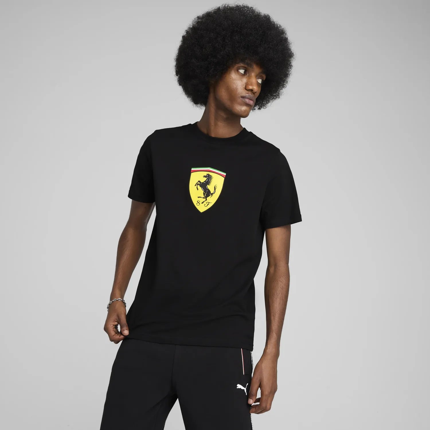 Ferrari Race Collar T-Shirt - Black 🔥