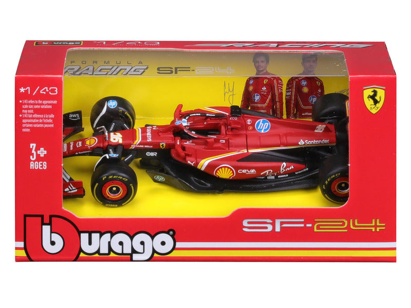 Ferrari SF-24 Modellautó Charles Leclerc Piros