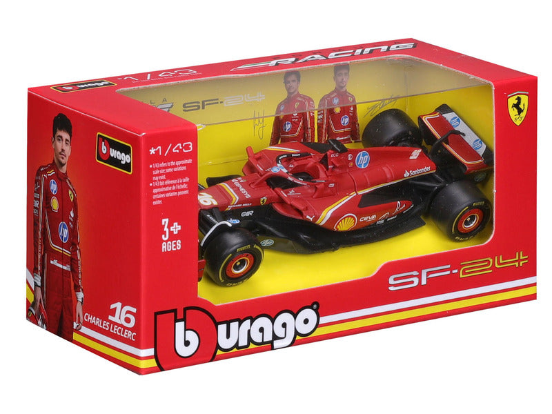 Ferrari SF-24 Modellautó Charles Leclerc Piros