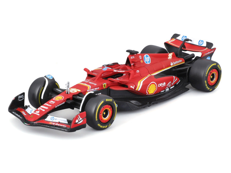 Ferrari SF-24 Modellautó Charles Leclerc Piros