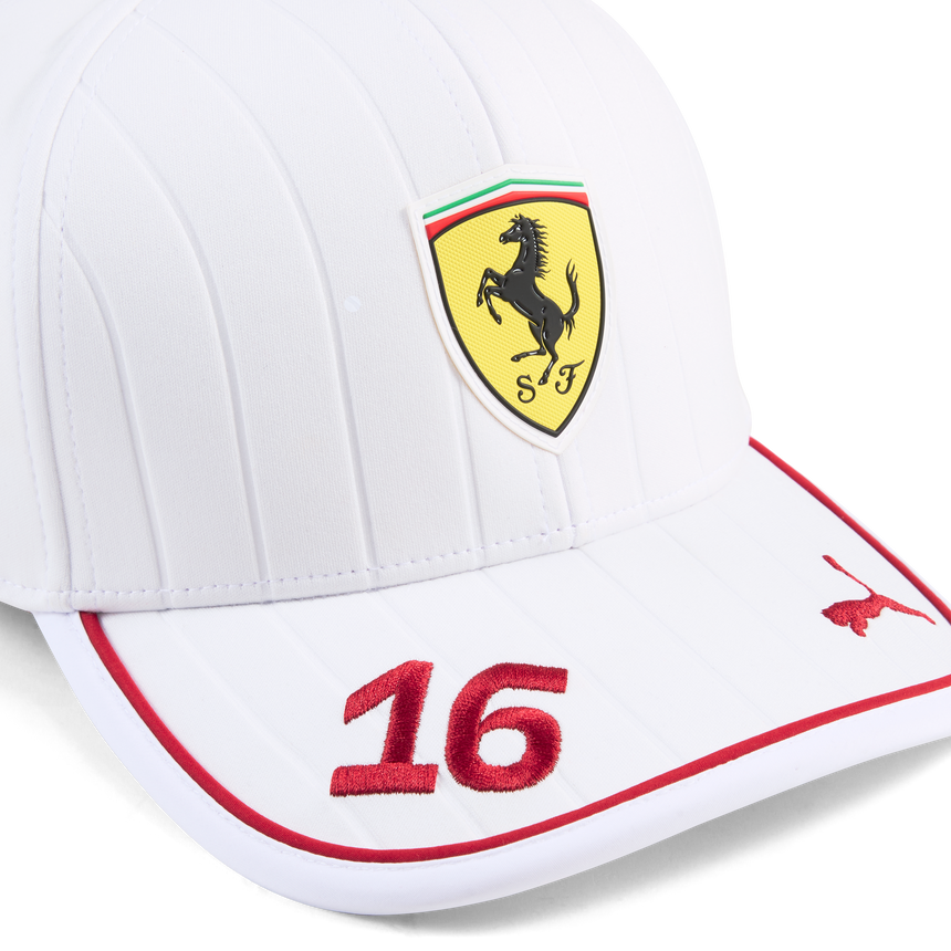 Ferrari, Charles Leclerc, Baseball Sapka, fehér 🔥