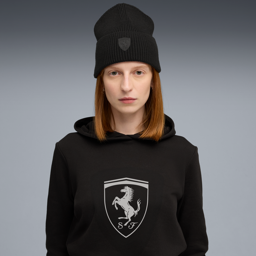 Ferrari Pro Kötött Sapka, Puma, közepes fazon, fekete