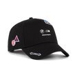 BMW baseball sapka matricás részletekkel, fekete színben.