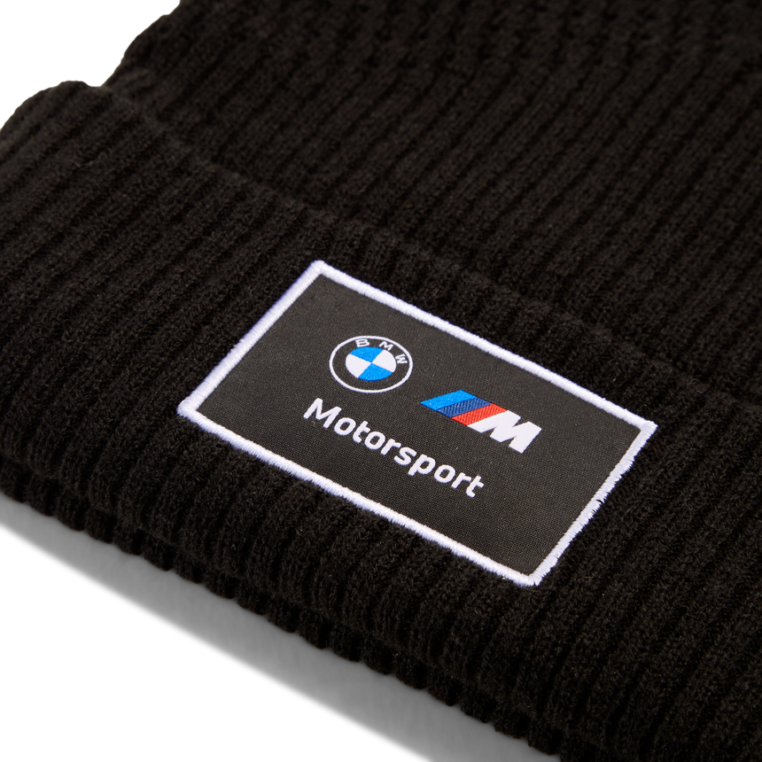BMW Kötött Sapka, MMS, Puma, Közepes fazon, fekete 🔥