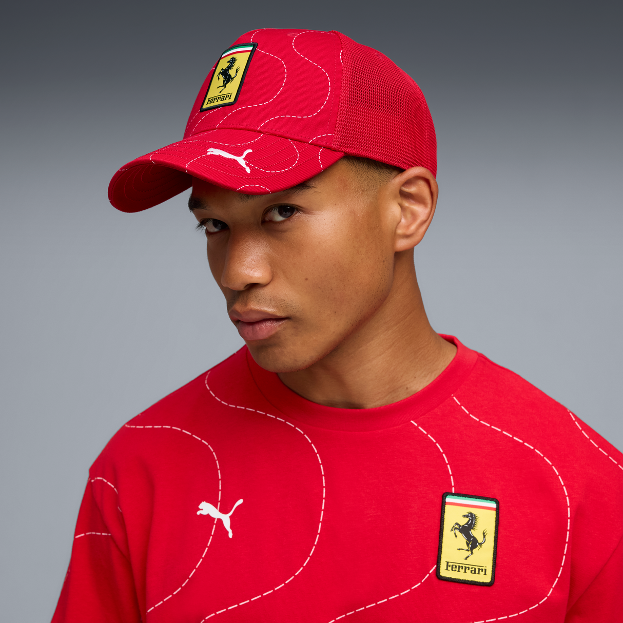 Ferrari Kamionos Sapka, Monza speciális kiadás, piros 🔥