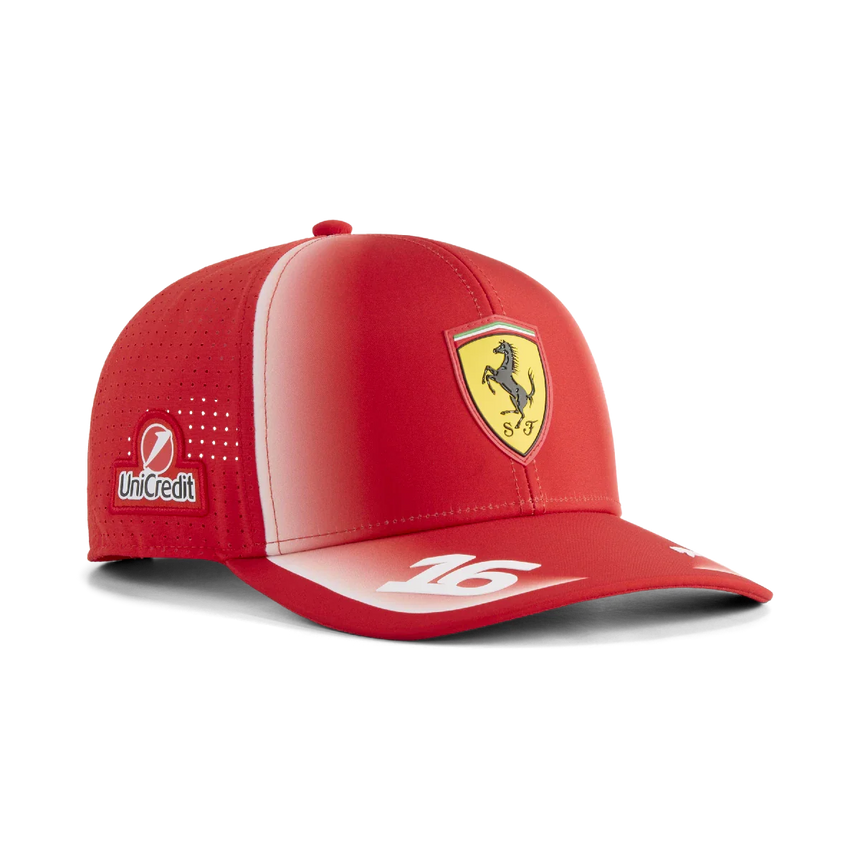 Ferrari sapka, csapat, Charles Leclerc, Puma, piros