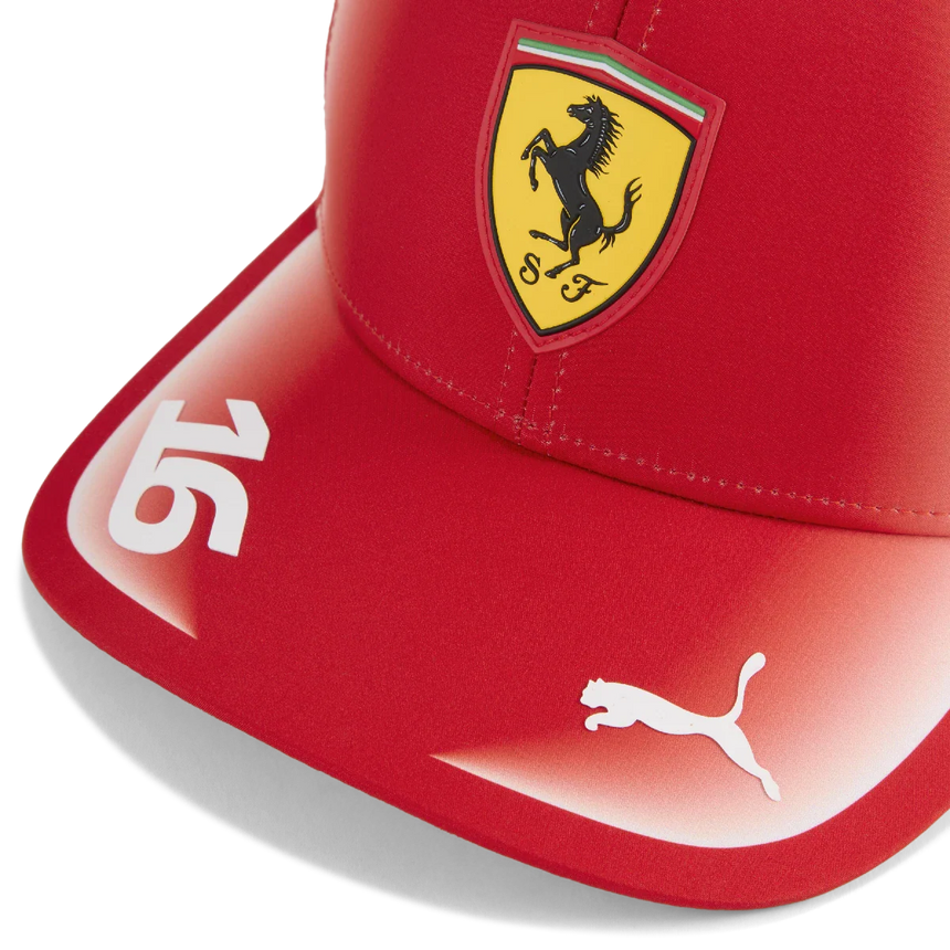 Ferrari sapka, csapat, Charles Leclerc, Puma, piros