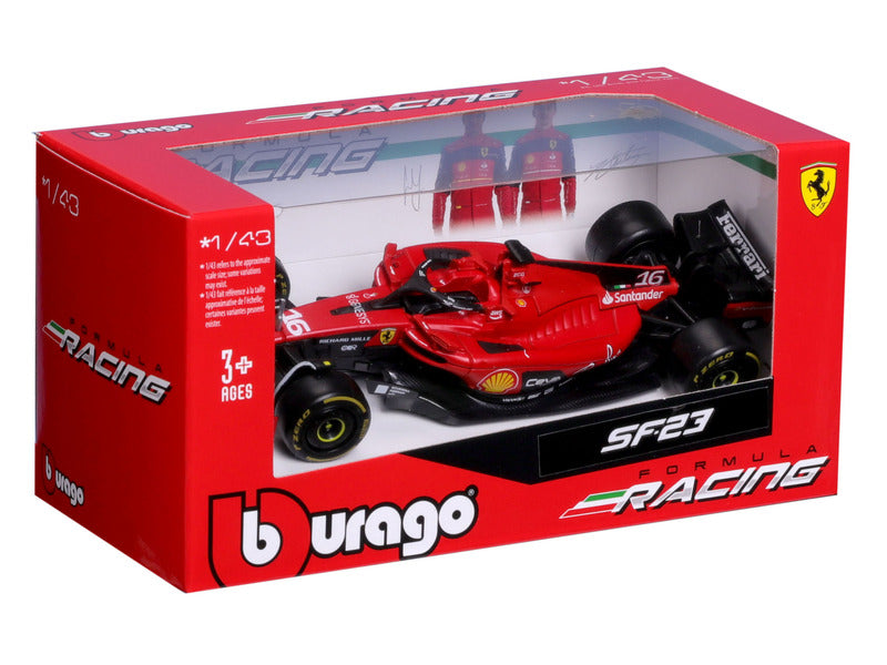 Ferrari model autó, F1-23, bburago, 1:43, Charles Leclerc #16, 2023