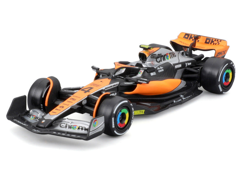 McLaren MCL60 model autó, bburago, 1:43, Lando Norris #4, 2023