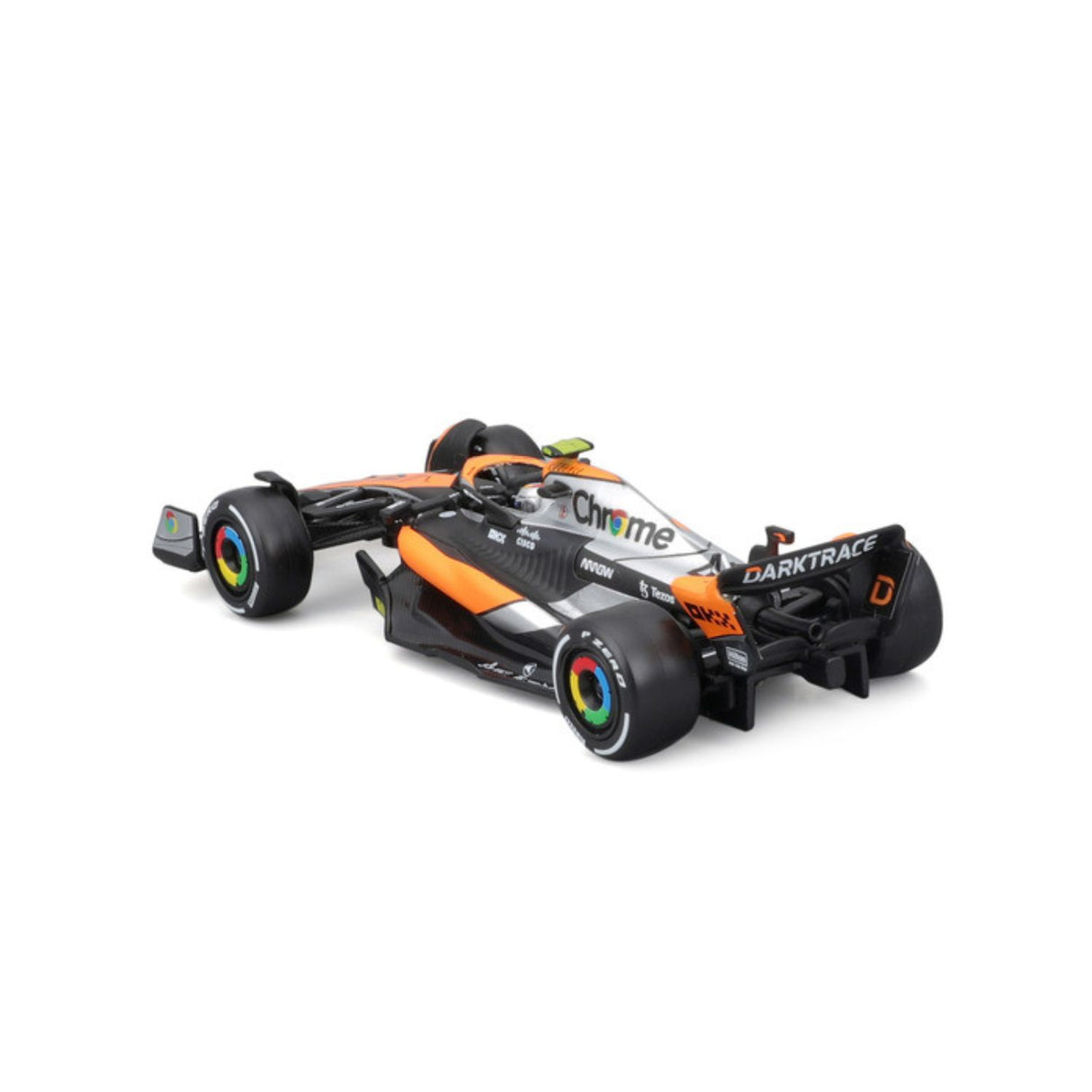 McLaren F1 modellautó, sisakkal, MCL60, bburago, 1:43, Lando Norris #4