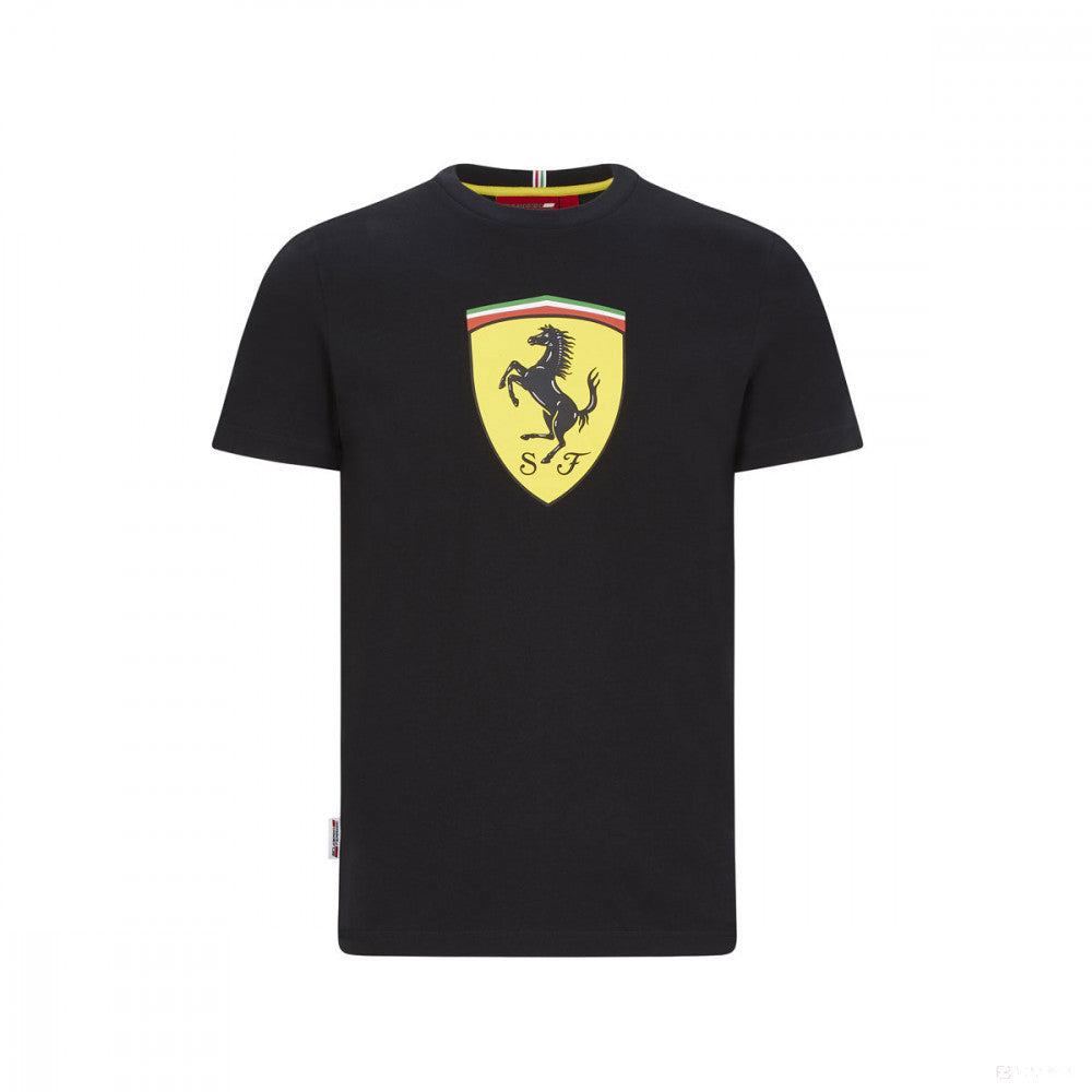 Ferrari T-Shirt, Scudetto, schwarz, 2020