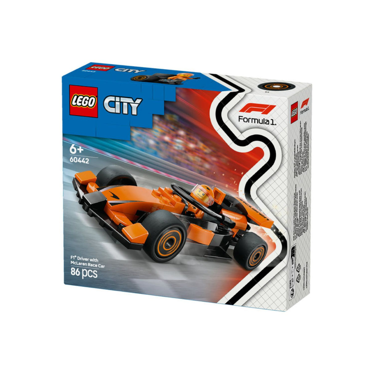 McLaren, F1 LEGO® City 60442, racing car with driver