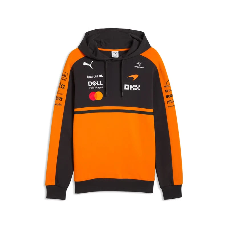 McLaren kapucnis pulóver, csapat, papaya