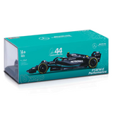 Mercedes model autó, F1 W 14 E, bburago, 1:24, Lewis Hamilton #44, 2023