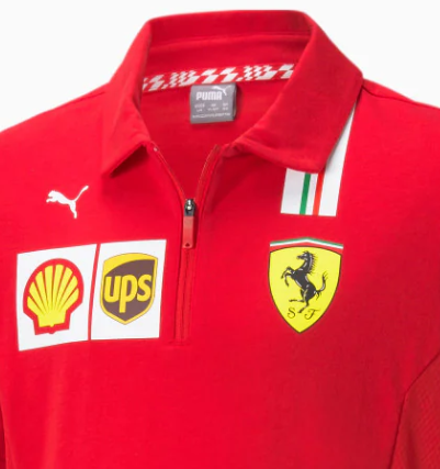 Puma Ferrari Kids Collared Team T-Shirt