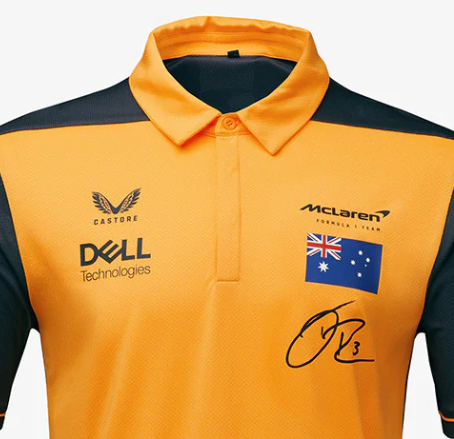 McLaren Galléros Póló, Daniel Ricciardo csapat, Narancssárga, 2022