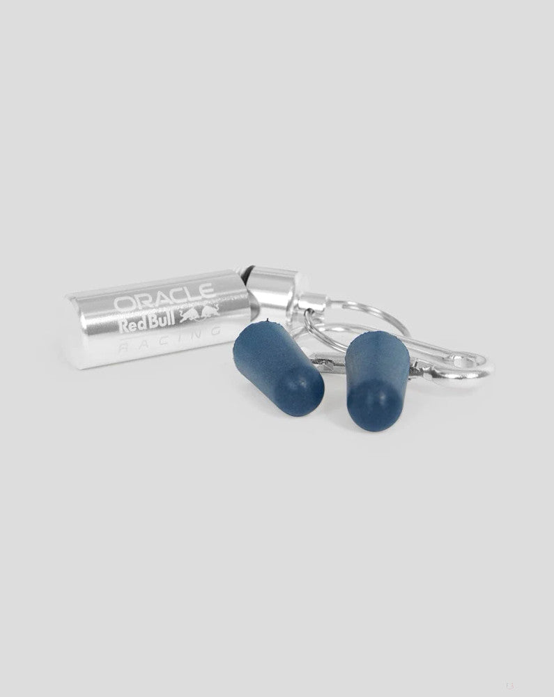 Red Bull Racing earplugs with keychain