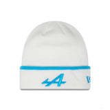 Alpine téli sapka, New Era, stripe, fehér
