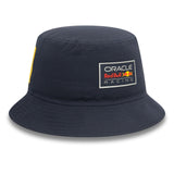 Red Bull Bucket Hat, New Era, Grafik, blau
