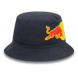 Red Bull Bucket Hat, New Era, Grafik, blau