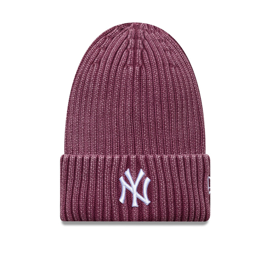New York Yankees, téli sapka, washed, MLB, New Era, piros