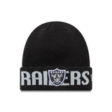 Las Vegas Raiders téli sapka, wordmark, New Era, fekete