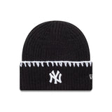 New York Yankees téli sapka, vastag varrású, New Era, fekete