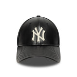 New York Yankees baseball sapka, bőr, New Era, 9FORTY, mc, fekete