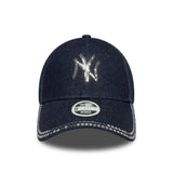 New York Yankees baseballsapka, flitter, New Era, 9FORTY, kék mintázat, kék