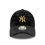 New York Yankees sapka, leó velúr, 9FORTY, női, fekete