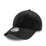 New York Yankees sapka, velúr, New Era, 9FORTY, fekete