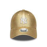 New York Yankees sapka, fémes kitűző, New Era, 9FORTY, női, arany