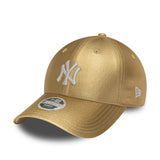 New York Yankees sapka, fémes kitűző, New Era, 9FORTY, női, arany